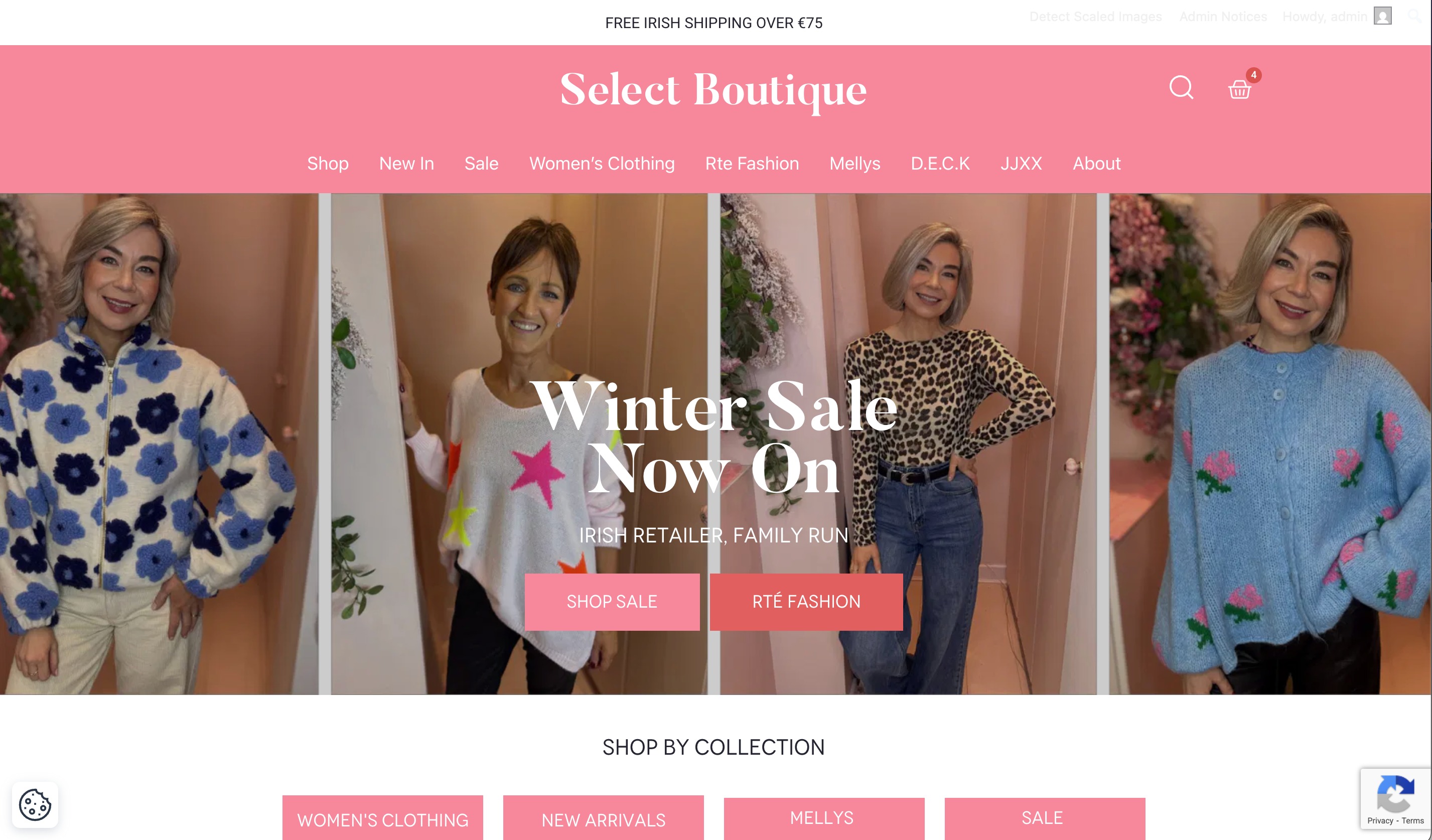 Select Boutique website